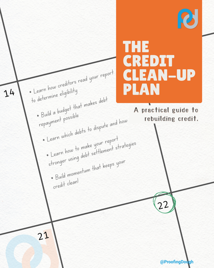 The Credit Clean Up Plan ebook cover image
