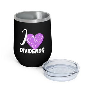 Open image in slideshow, I Heart Dividends - 12oz Insulated Tumbler
